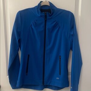Barco One Lightweight Blue Zippered Uniform Jacket with Zip Pockets